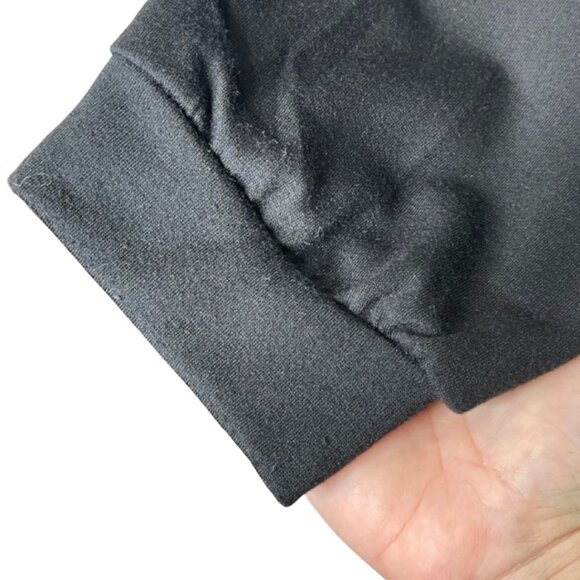 Two-Tone Gray and Black Long Sleeve Top - Picture 4 of 10